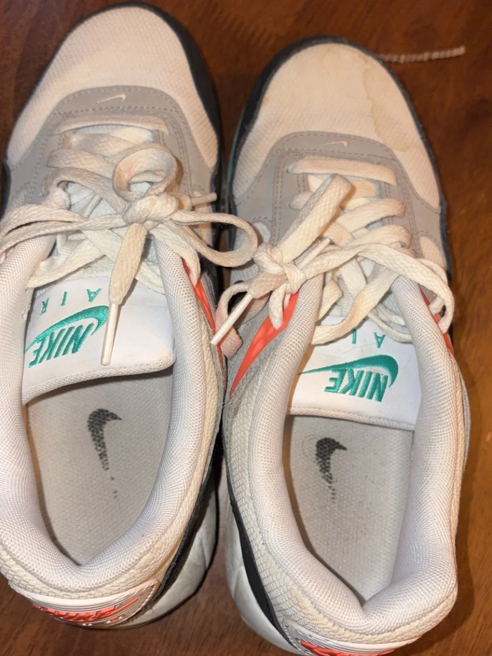 Nike Black, White & Teal Athletic Sneakers